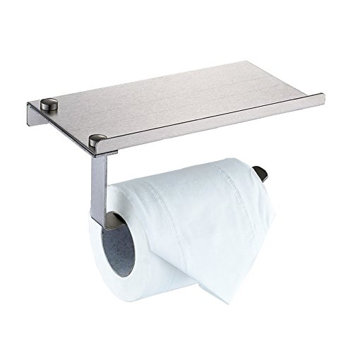 Toilettenpapierhalter, Rollenhalter, Peralng® Wandhalter Rollenhalter aus Hochwertigem Papierhalter Toilettenpapierrollenhalter Badezimmer(Edelstahl)