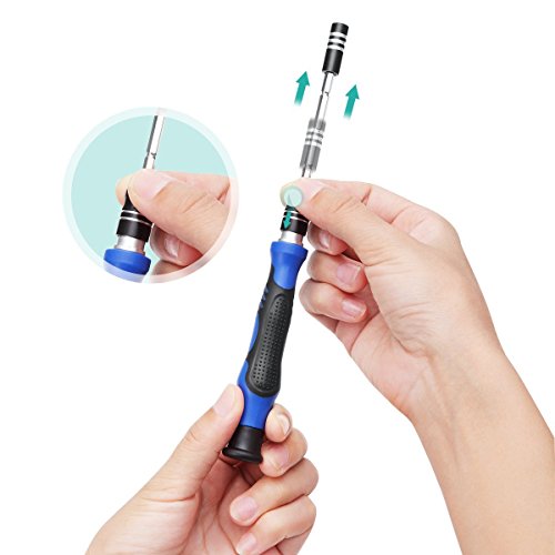 Cymuros Schraubendreher Set mit 54 Bits Magnetische Schraubendrehersatz Werkzeugset, für Handy, Tablet, PC, Macbook, Uhr etc.(58 in 1) - 6