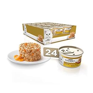 Purina Gourmet Gold Tartalette comida para gatos con Pollo y Zanahoria 24 x 85 g