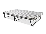 JAY-BE Value Folding Bed with Breathable Airflow Mattress and J-Tex sprung comfort base with Powder Coated Paint, Double (Kitchen &amp; Home)