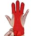 Produktbild Wangjie 3 Finger Bogenschießen Handschuh Rechte Hand Verstellbar Shooting Handschuh Full Spitze Finger Support Displayschutzfolie L Rot