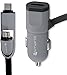 Produktbild 4smarts 468529 MultiCord KFZ-Lader Micro-USB auf USB Typ-C, 50 cm schwarz