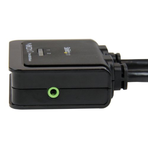 StarTech 2 Port USB DisplayPort KVM Switch mit Audio und Fernschalter – Desktop Umschalter USB Powered – 1920×1200 - 4
