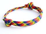  KOMIMAR Surfer Armband - cool lässiger Surf Style - Freundschaftsarmband - Surfer - Skater - Snowboarder - DIY - Geschenkidee - Handgemacht - Yachting - Skaterschmuck - Surferarmband - Rainbow
