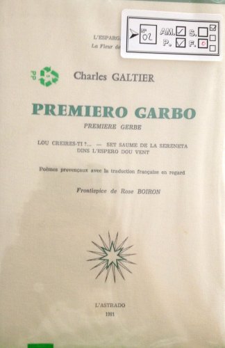 couverture de : Premiero garbo