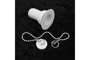 PRO-STYLING DESIGN FOR PERFECTION Scarico per lavandino, caravan, camper dritto, 25 mm, bianco