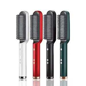 Shopping Wave Hair Straightener Comb Brush For Men & Women Hair Straightening and Smoothing Comb, Electric Comb, Straightener Comb, PTC Technology Electric with 5 Temperature Control (Multicolor)