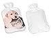 Produktbild Wärmflasche mit Flauschbezug 2 L, Wärmkissen Wärmeflasche mit Fotodruck, Motivauswahl (Hund u. Katze)