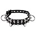 Produktbild Sklaven Bondage Halsband - Hundehalsband mit Spikes und 4 D-Ringe 38,1 bis 53,3 cm Schwarz Strict Leather