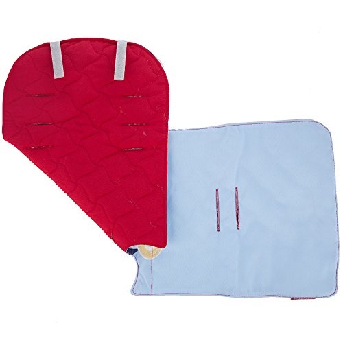 Maclaren Sport Medals Seat Liners (Azure Blue/Scarlet)