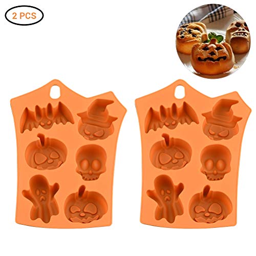 KENANLAN - Moldes para tartas de Halloween, diseño de calabaza y...