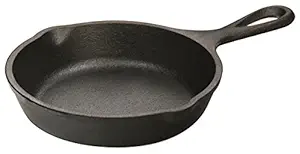 Lodge Heat Enhanced and Seasoned Cast Iron Mini Skillet, 5 Inches (Black, H5MS)