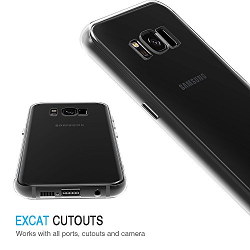 iVoler Funda Samsung Galaxy S8 Slim Fit Samsung Galaxy S8 Funda Carcasa Case Bumper con Absorci  n de Impactos y Anti-Ara  azos Espalda Case Cover para Samsung Galaxy S8 - Transparente