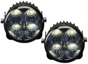 Tagfahrlicht LED mit Schaltrelais universal Set schwarz