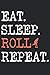 Produktbild Eat, sleep, roll, repeat: Notebook (128 pages) with dot grid - for scooter fans - great gift for birthday or christmas