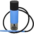 Portable Hookah Set With Everything, With Acrylic Vase Hookah Bowl Coal Tongs Silicone Hose (Color : Blue)