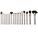 ACEVIVI Professional 20pcs Eyeshadow Lip Concealer Makeup Brush Set with Storage Pouch