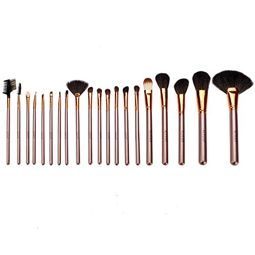 ACEVIVI Professional 20pcs Eyeshadow Lip Concealer Makeup Brush Set with Storage Pouch