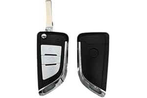 ONETOP1 3-Tasten Modifizierte Flip-Fernbedienung Auto-Schlüsselgehäuse für VW MQB Golf VII Golf7 MK7 Skoda Octavia Seat Leon Altea HU66
