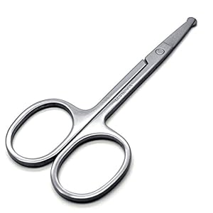 Frcolor Facial Hair Scissors - Safety Hair Scissors for Eyebrows, Eyelashes, Nose Hair, Ear hair, Moustache and Beard… - Image 4