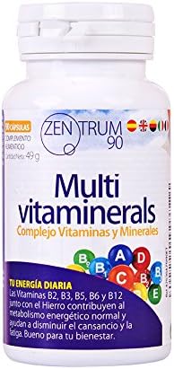 Vitamin complex with minerals, vitamin C, vitamins B2, B3, B5, B6 and B12 and iron - Multivitamin to combat fatigue, fatigue and increase the well-being of your body (90 capsules)