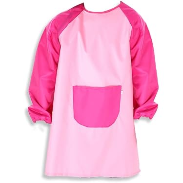 6 Stück Kinder-Schürzen Aus Vlies - Wasserdicht & Bunt, Für Malen, Kochen & Basteln (2-8 Jahre)