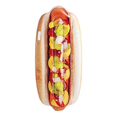 INTEX Matelas gonflable Hot dog gonflable 180x89cm