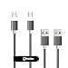 Produktbild NetDot Gen7 USB-C Magnetisches Schnelllade und Synchronisierungskabel Kompatibel mit Typ-C-Gerät (1m/2 Pack grau)