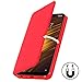 Produktbild AURSTORE Xiaomi Pocophone F1 Hülle Handyhülle Xiaomi Pocophone F1 Tasche Leder Flip Case Brieftasche Etui Schutzhülle für Xiaomi Pocophone F1 Cover (ROT)