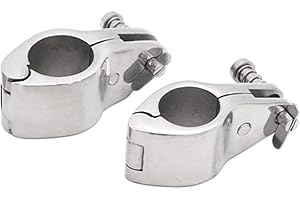 TOOLOFLIFE Clip deslizante de mandíbula de barco marino de acero inoxidable 316, accesorio de mandíbula deslizante para barco Bimini, accesorio de hardware superior, 2 piezas