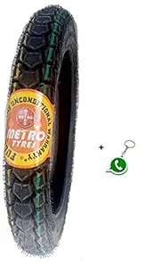 METRO TYRES LIMITED Metro Continental Sumo m/C 3.00-18 52P 6PR Tube-Type Bike/Motorcycle Tyre, Rear