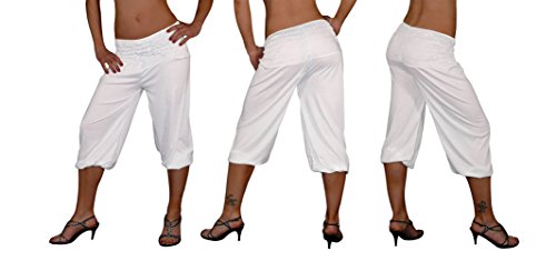 S&LU tolle kurze Damen Haremshose, Pluderhose in 4 Größen von XXS bis XXXXXXL (6XL) wählbar - 2