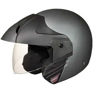 Studds Ninja Concept ECO Open Face Helmet Helmet (Matt Grey, XL)
