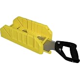 STANLEY 1-19-800 Miter Saw Storage Box with Saw | Multi-angle guides, can be attached to a workbench, durable and lightweight