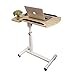 Produktbild Schreibtisch DH® Computer Nachttisch Kann Gefaltet Werden, Nachttisch Notebook-Tisch Höhenverstellbar Holz-basierten Panel Haus Tisch Mit Roller 64x40x66.5-96.5cm