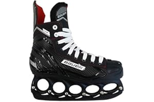 T-Blade Patins à glace Bauer NS Black Edition Hockey Loisirs Freestyler avec vis métalliques