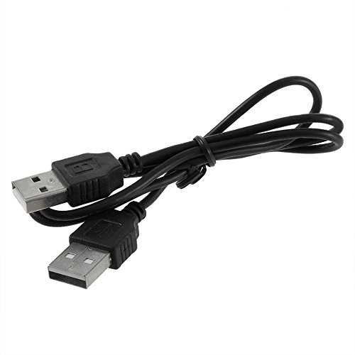 Preisvergleich Produktbild Mouchao Schwarz USB 2.0 Stecker auf Stecker Verlängerungsstecker Adapterkabel Kabel