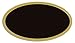 Produktbild Hy-ko AK-450 Gold-Oval Adresse Plaque - 3er-Pack