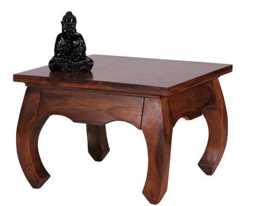 Wohnling WL1.221 Sheesham Coffee Table 60 x 60 cm Opium Form Solid Wood
