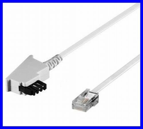 Preisvergleich Produktbild getyd® 12m TAE RJ45 DSL VDSL Internet Kabel - weiß - für Fritz Box / Speedport Wlan Voip Router IP Anschlußkabel