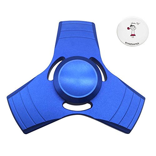 Starcrafter Fidget Toy Handspinner Triangle Finger Gyro with Aluminum Fingerpins Gifts for children and adults Decompression toy Tri-spinner to Relieves Anxiety and Boredom (blue) Starcrafter Fidget Toy Handspinner Triangle Finger Gyro with Aluminum Fingerpins Gifts for children and adults Decompression toy Tri-spinner to Relieves Anxiety and Boredom (blue)
