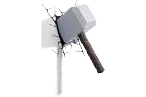 ‎DISNEY Disney Marvel Avengers Thor Hammer Wandleuchte, Kunststoff, Mehrfarbig