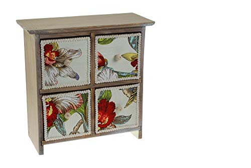 Preisvergleich Produktbild DOREX Schmuckschatulle, Holz, Mehrfarbig, Einheitsgröße