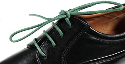 Waxed colored Shoelaces | High-quality round and colourful | 100% Cotton | Tear-resistant waxed bootlaces for leather shoes | 80cm Length Ø 2.5cm | Set of 3 pairs