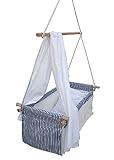 Hanse-Baby Babyhängematte Hängenest Babywiege Babyschaukel Hängewiege Hängematte Wiege blau