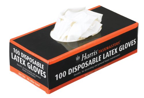 Harris Taskmaster 5091 - Guentes de látex desechables (100 unidades)