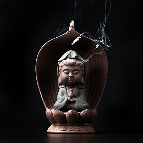 Incense Burner Holder Ceramics Backflow Cone Backflow Home Smoke Stick Cone CenserIncense Stick Burner Holder Home Boutique Decoration ( Color : B )