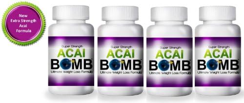 Super Strength Acai Bombs New Weight Loss Formula 4 Months Supply Acai Berry (SPECIAL OFFER PRICE)- Helps Lose Unwanted Weight AcaiBerry