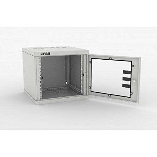 19″ EDV Serverschrank WANDSCHRANK 6HE 600×400 ZPAS NETZWERKSCHRANK (6HE, GRAU) - 2