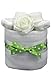 New 1 Tier Green Nappy Cake for Unisex Baby - shower, maternity gift